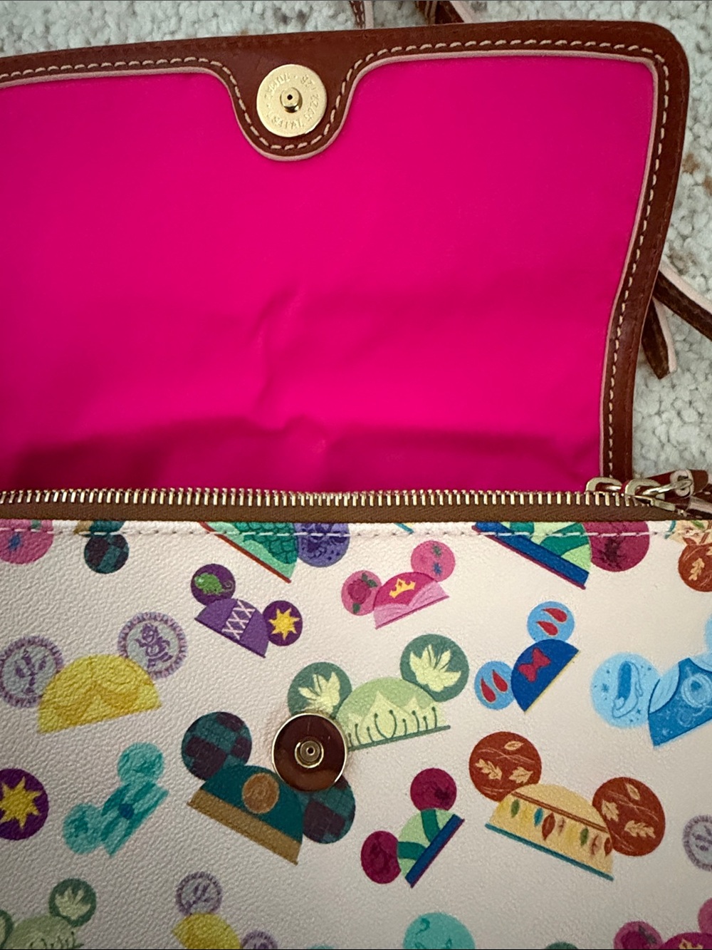 Dooney & Bourke X Disney Collab Princess Hats Crossbody Bag - Picture 4 of 12